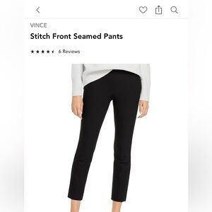 Vince Classic Black Cropped Pants